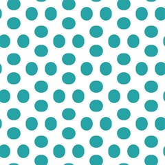 Fototapeta na wymiar Teal Dots Seamless Surface Pattern Background