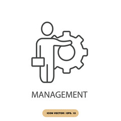 management icons  symbol vector elements for infographic web