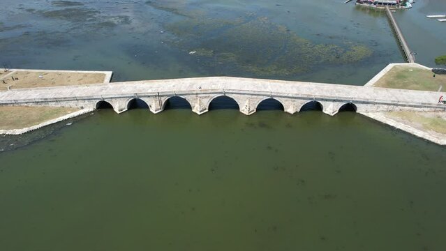 aerial magnificent suleiman bridge
