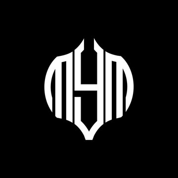 MYM letter logo. MYM best black background vector image. MYM Monogram logo design for entrepreneur and business.
