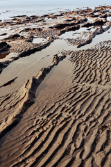 abstract sea background, wadden sea, mud flat
