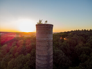 The chimney at sunset