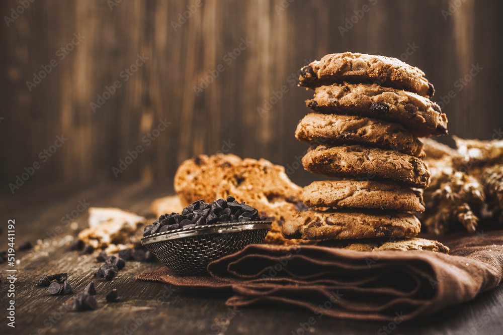 Wall mural Pile of homemade cookies