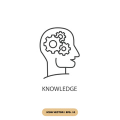 knowledge icons  symbol vector elements for infographic web
