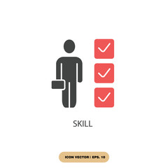skill icons  symbol vector elements for infographic web