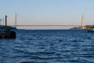 Yavuz sultan selim bridge in Istanbul .Turkey.
