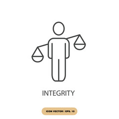 integrity icons  symbol vector elements for infographic web