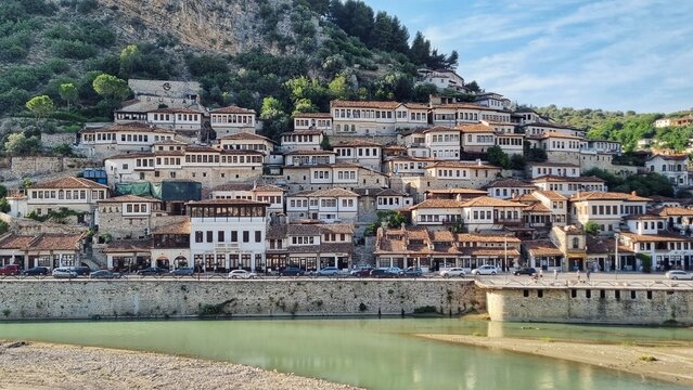 view of the city of Berat a unesco sight 