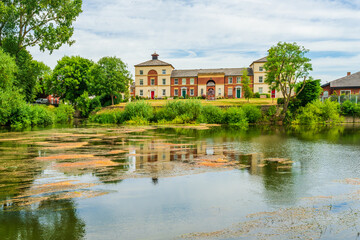Fototapeta na wymiar view of the River Severn in Shrewsbury in Shropshire, UK