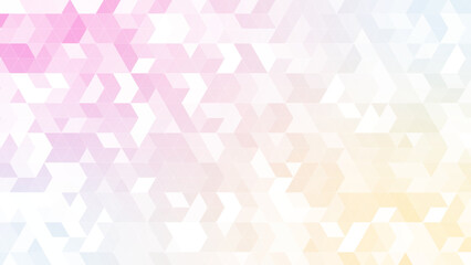 三角パターン背景素材，レッドとオレンジのグラデーション