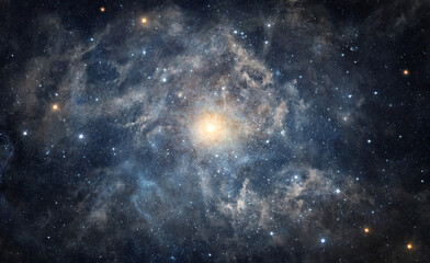 The galaxy against the background of the starry night sky. Galaxy and stars, view from space....
