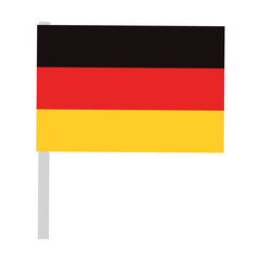 germany flag in pole