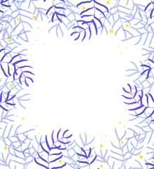 abstract floral frame 