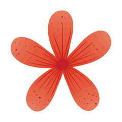 red flower garden decoration