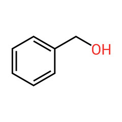 chemical structure of Benzyl alcohol (C7H8O)