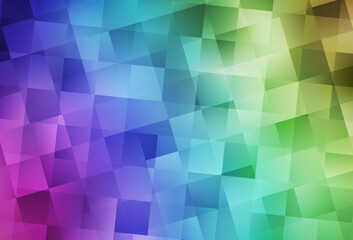 Light Multicolor vector pattern in square style.