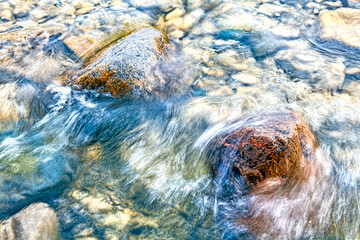 Water on rocks