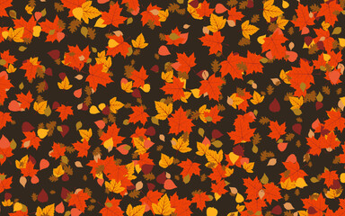 Autumn style elegant background with colorful leaves