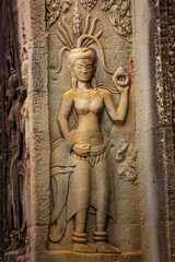 Bayon temple carving