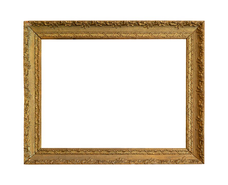 Decorative vintage frames and borders, Gold photo frame for picture