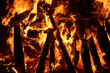 Fire flame full frame photo