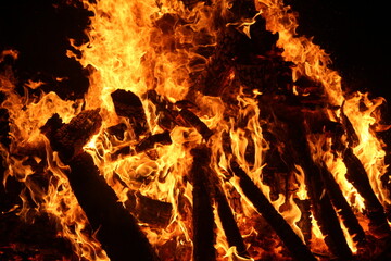 Fire flame full frame photo