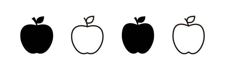 Apple icon vector. Apple sign and symbols for web design.