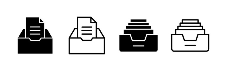Archive folders icon vector. Document vector icon. Archive storage icon.