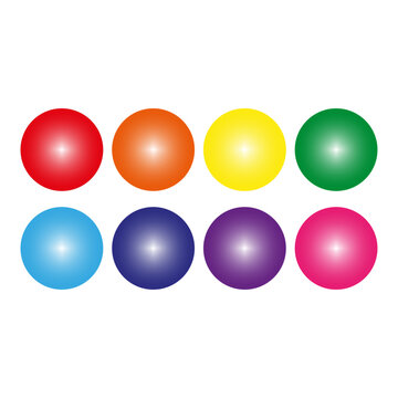 Colored balls. Vector illustration. stock image.