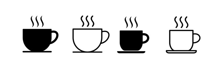 coffee cup icon vector. cup a coffee sign and symbol