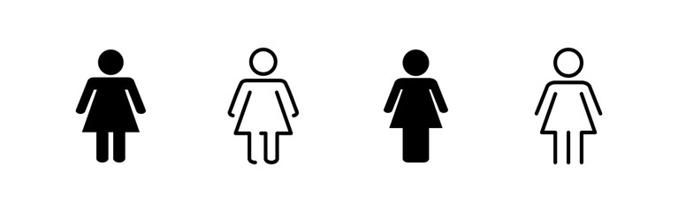 Female icon vector. woman sign and symbol