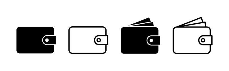 Wallet icon vector. wallet sign and symbol