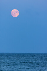 Nauset Light Beach full moon rise 
