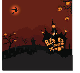 illustration design, halloween theme characters are suitable to enliven helloween