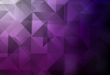 Dark Pink vector gradient triangles texture.