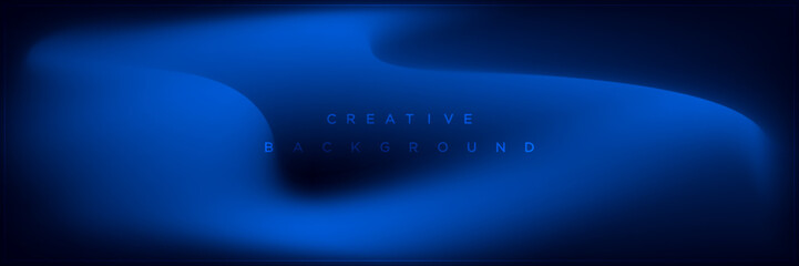 Modern blue banner gradient background design