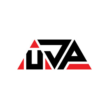 UJP triangle letter logo design with triangle shape. UJP triangle logo design monogram. UJP triangle vector logo template with red color. UJP triangular logo Simple, Elegant, and Luxurious Logo...