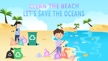 clean the beach, ocean waste, pollution, lets save the ocean
