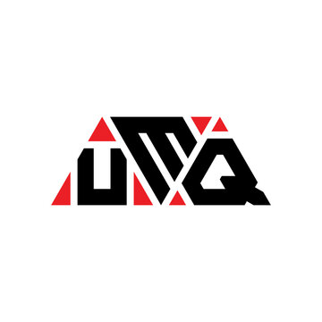 UMQ triangle letter logo design with triangle shape. UMQ triangle logo design monogram. UMQ triangle vector logo template with red color. UMQ triangular logo Simple, Elegant, and Luxurious Logo...