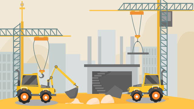 construction, vehicles, civil engineering, vehicles on the constructing sites
