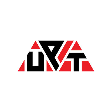 UPT triangle letter logo design with triangle shape. UPT triangle logo design monogram. UPT triangle vector logo template with red color. UPT triangular logo Simple, Elegant, and Luxurious Logo...