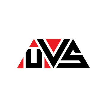 UVS triangle letter logo design with triangle shape. UVS triangle logo design monogram. UVS triangle vector logo template with red color. UVS triangular logo Simple, Elegant, and Luxurious Logo...