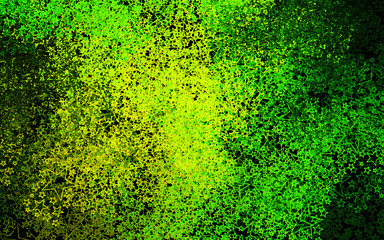 Dark Green, Yellow vector backdrop with small and big stars.