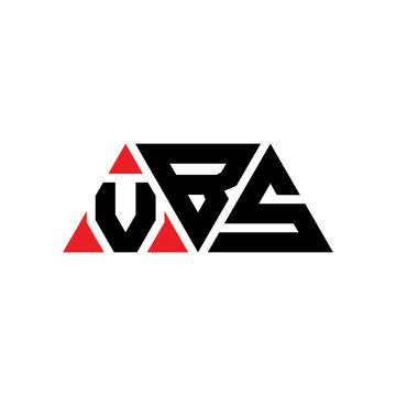 VBS triangle letter logo design with triangle shape. VBS triangle logo design monogram. VBS triangle vector logo template with red color. VBS triangular logo Simple, Elegant, and Luxurious Logo...