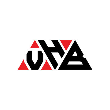 VHB triangle letter logo design with triangle shape. VHB triangle logo design monogram. VHB triangle vector logo template with red color. VHB triangular logo Simple, Elegant, and Luxurious Logo...