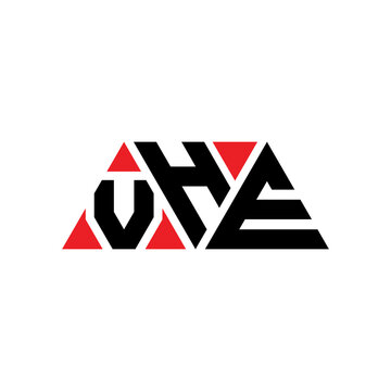 VHE triangle letter logo design with triangle shape. VHE triangle logo design monogram. VHE triangle vector logo template with red color. VHE triangular logo Simple, Elegant, and Luxurious Logo...