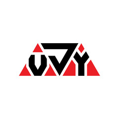 VJY triangle letter logo design with triangle shape. VJY triangle logo design monogram. VJY triangle vector logo template with red color. VJY triangular logo Simple, Elegant, and Luxurious Logo...
