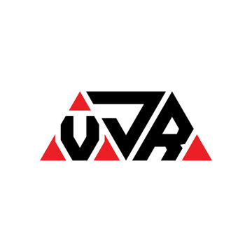 VJR triangle letter logo design with triangle shape. VJR triangle logo design monogram. VJR triangle vector logo template with red color. VJR triangular logo Simple, Elegant, and Luxurious Logo...