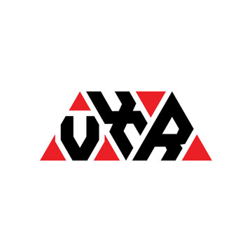 VXR triangle letter logo design with triangle shape. VXR triangle logo design monogram. VXR triangle vector logo template with red color. VXR triangular logo Simple, Elegant, and Luxurious Logo...