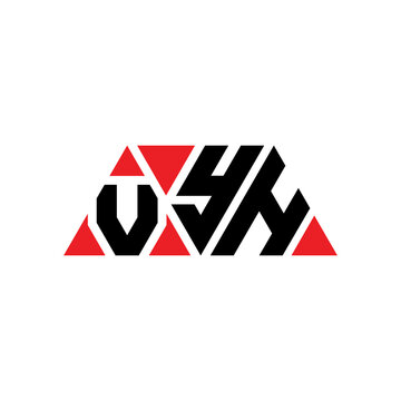 VYH triangle letter logo design with triangle shape. VYH triangle logo design monogram. VYH triangle vector logo template with red color. VYH triangular logo Simple, Elegant, and Luxurious Logo...